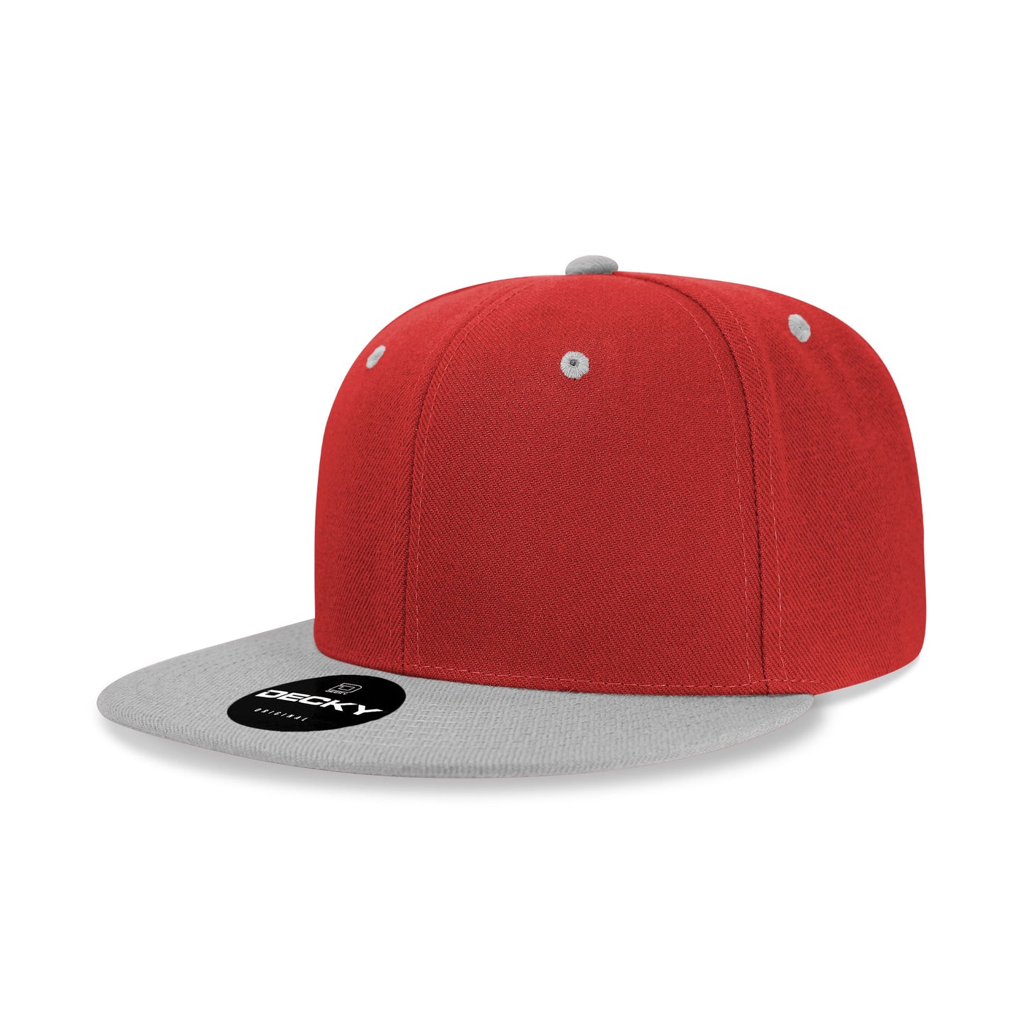 Decky 6020 High Profile 6 Panel Snapback Flat Bill Hat - Blank