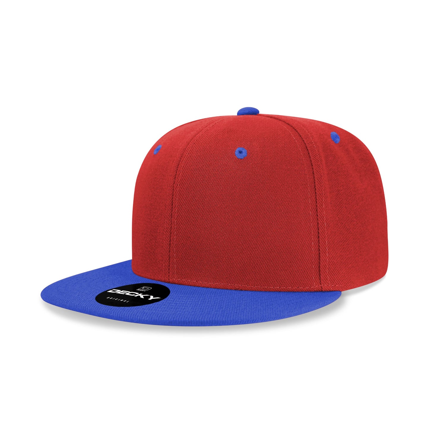 Decky 6020 High Profile 6 Panel Snapback Flat Bill Hat - Blank