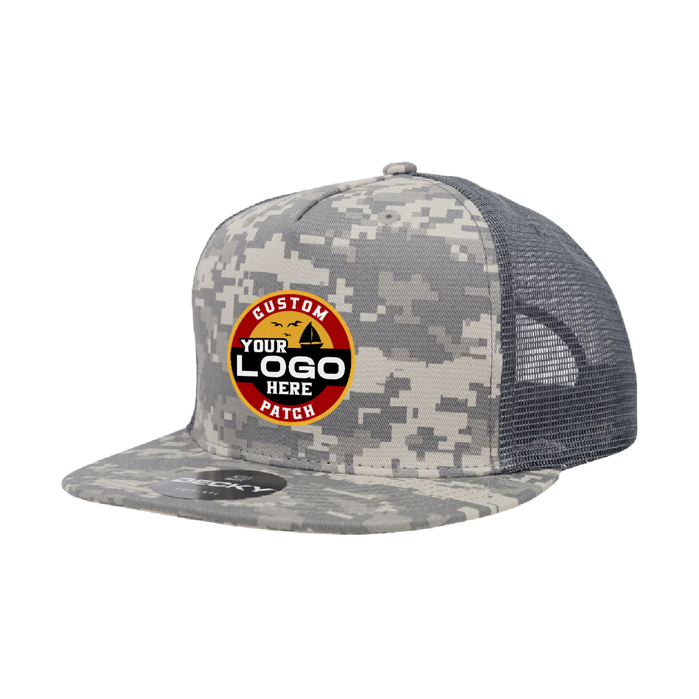 Custom Patch Decky 1040 - 5 Panel Trucker Snapback Hat