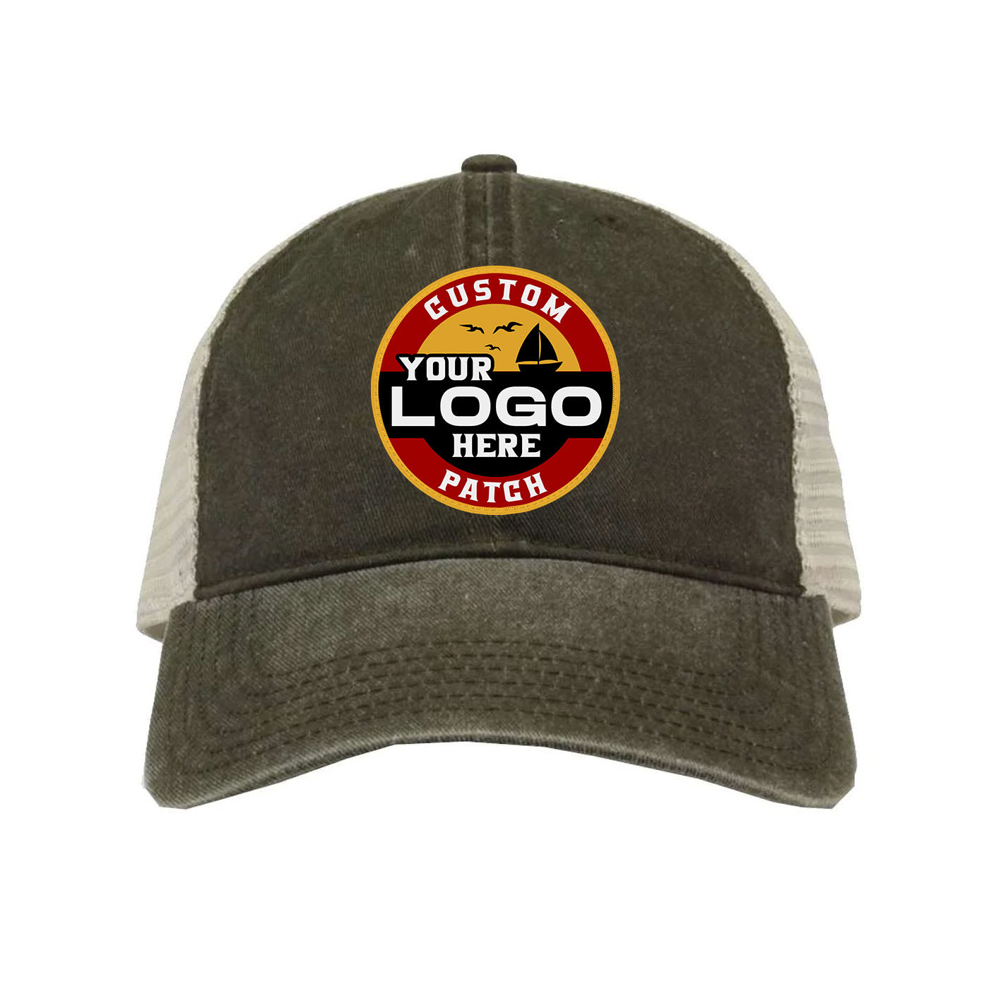 Custom Patch The Game GB460 Pigment-Dyed Trucker Cap