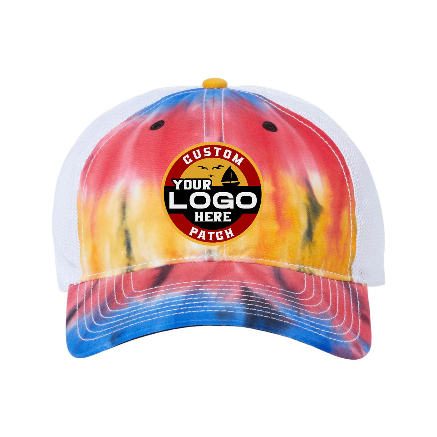 Custom Patch The Game GB470 Lido Tie-Dyed Trucker Cap