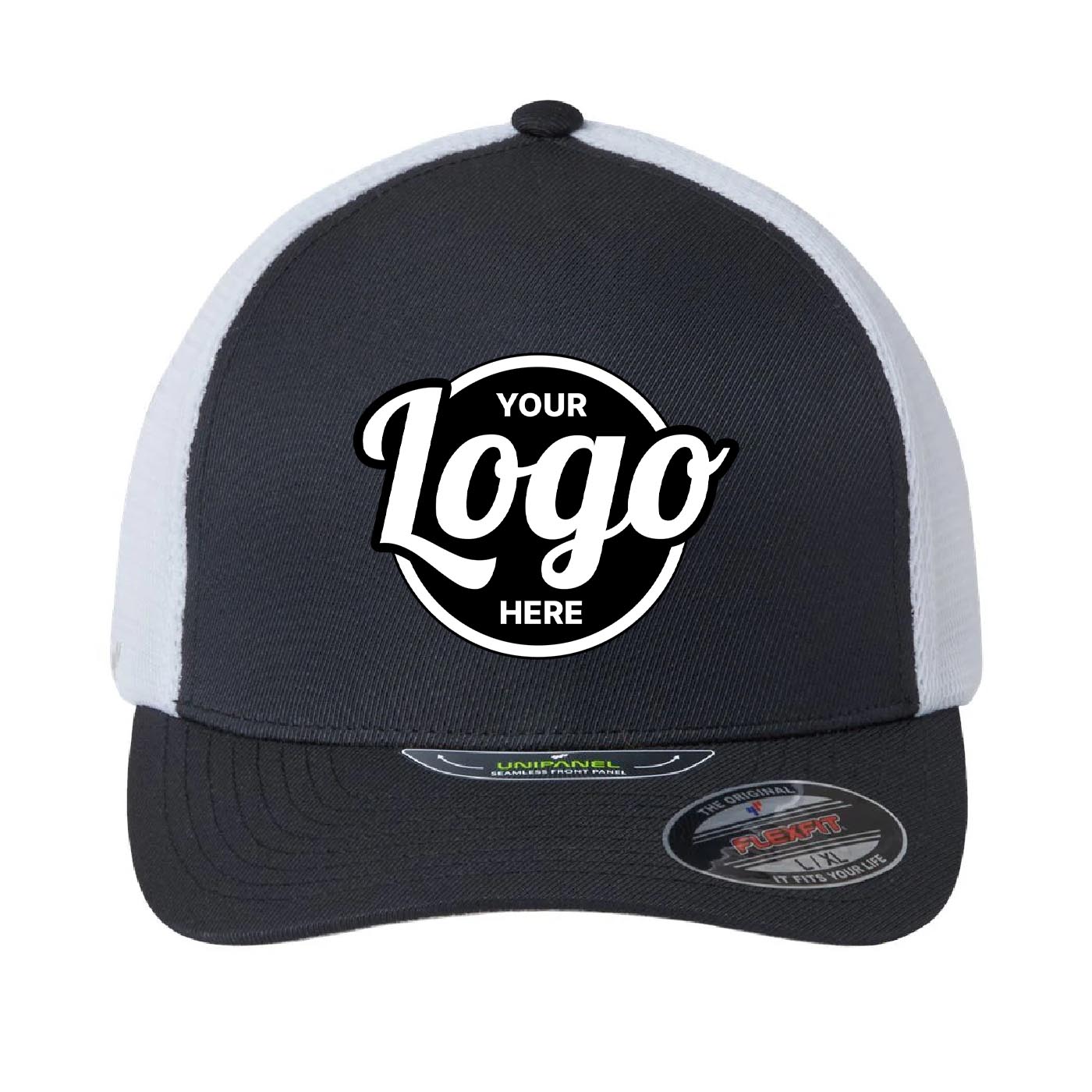 Custom Embroidered Flexfit 5511UP Unipanel Trucker Mesh Hat