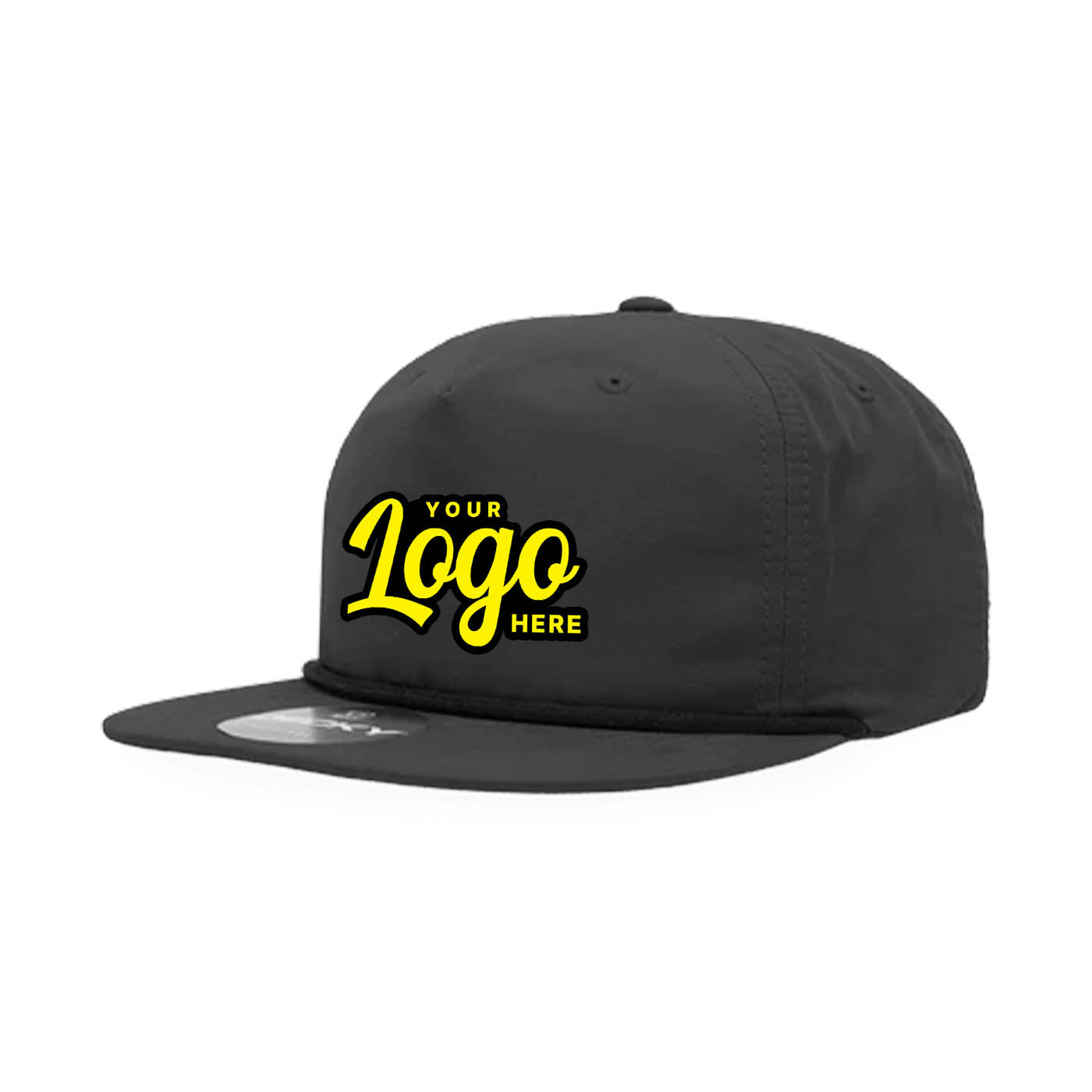 24 Hats Custom Logo Decky 6032 Classic Rope Caps, 5 Panel Hats Embroidered Package Deal