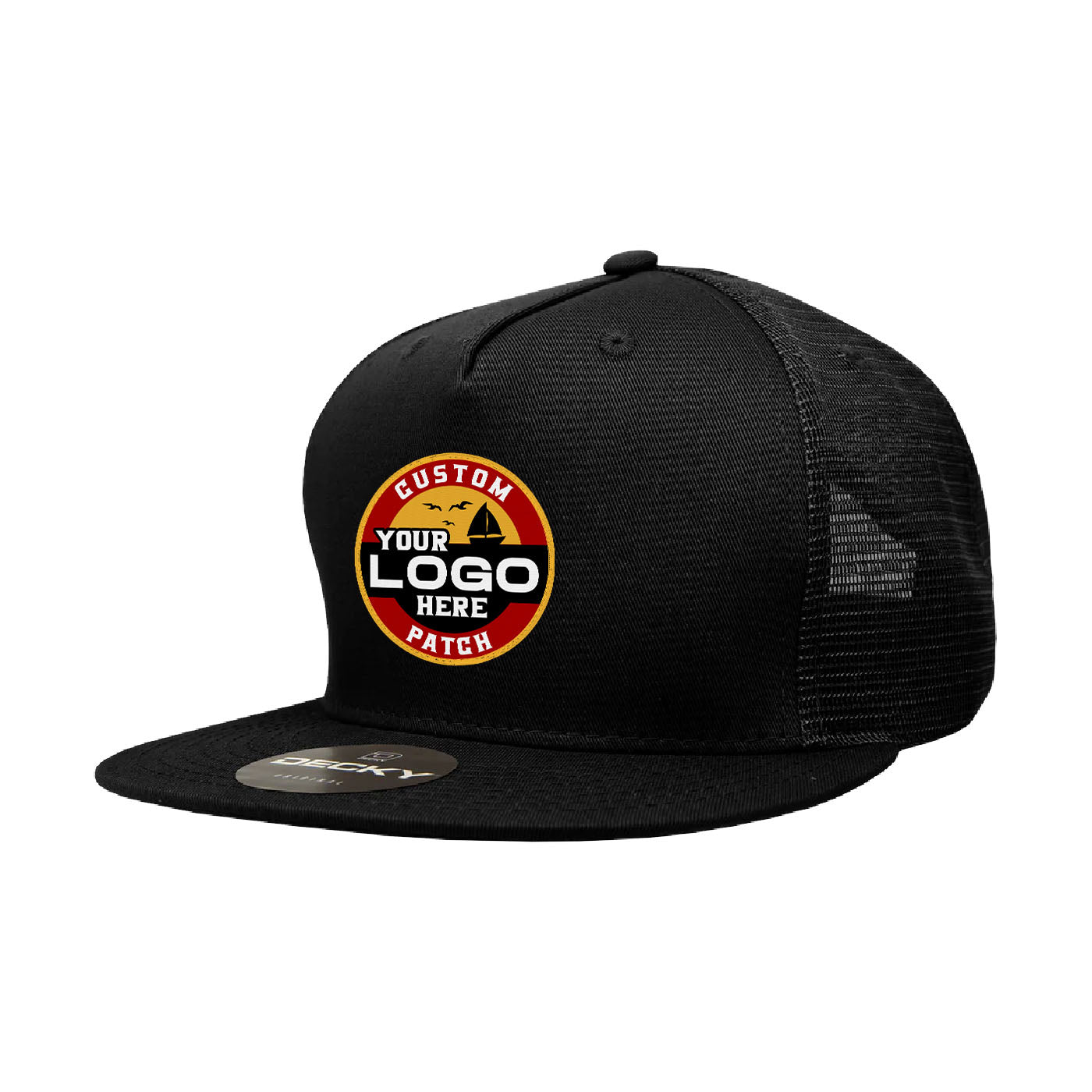 Custom Patch Decky 1040 - 5 Panel Trucker Snapback Hat