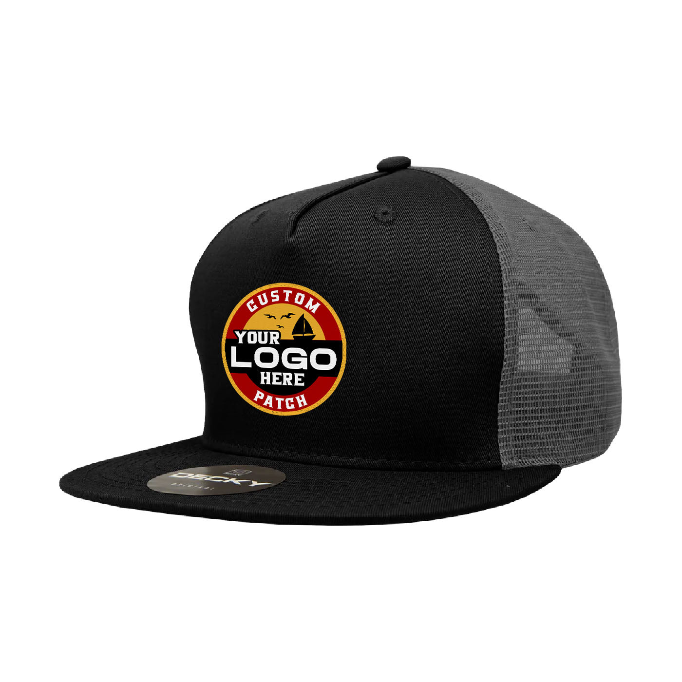 Custom Patch Decky 1040 - 5 Panel Trucker Snapback Hat
