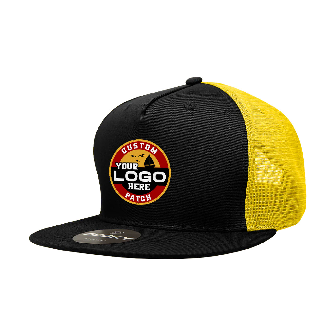 Custom Patch Decky 1040 - 5 Panel Trucker Snapback Hat