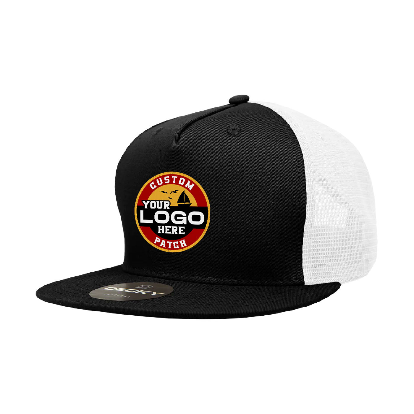 Custom Patch Decky 1040 - 5 Panel Trucker Snapback Hat
