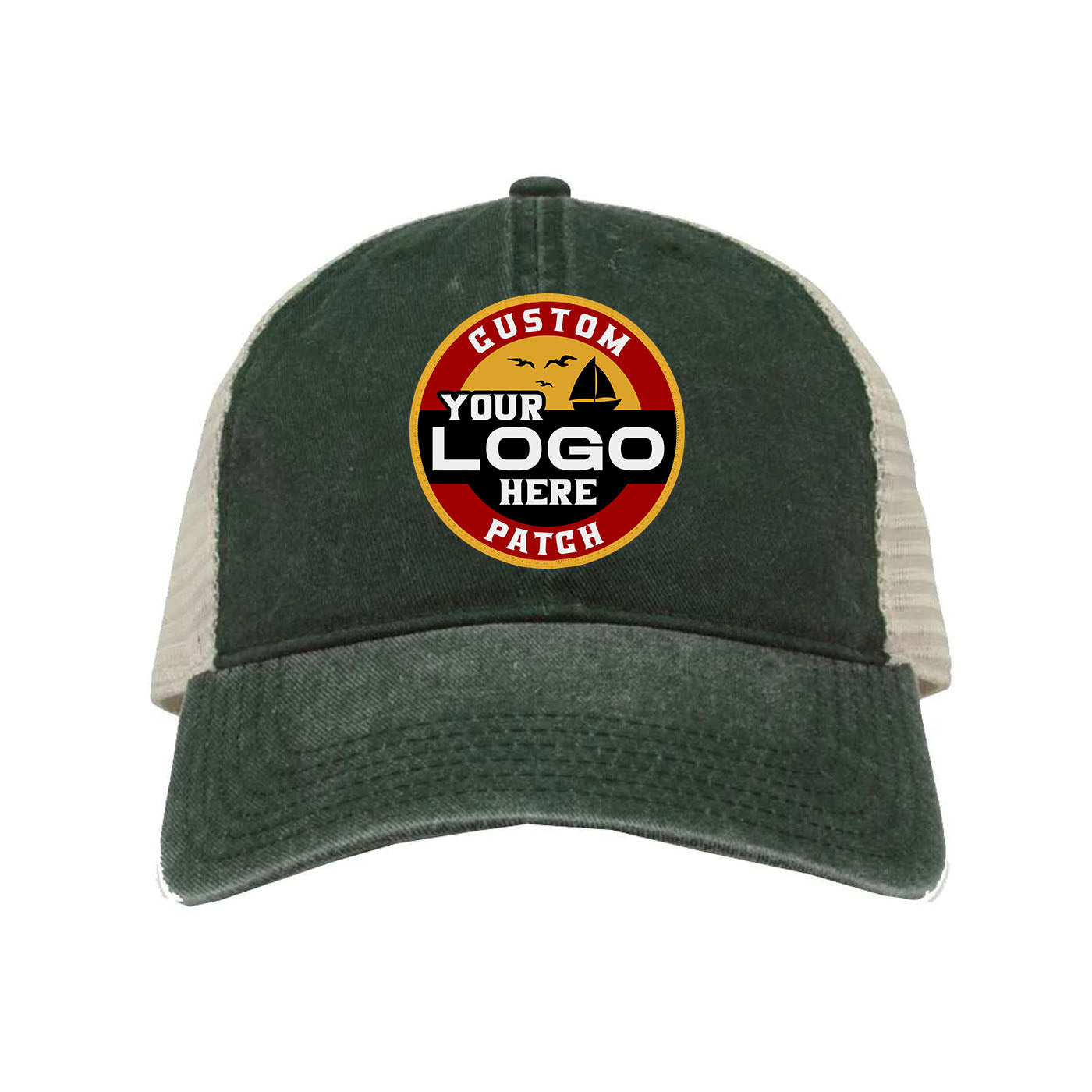 Custom Patch The Game GB460 Pigment-Dyed Trucker Cap