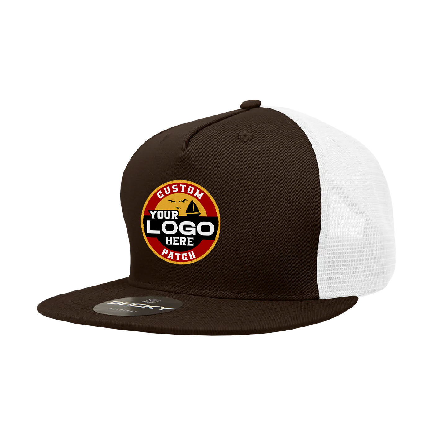 Custom Patch Decky 1040 - 5 Panel Trucker Snapback Hat