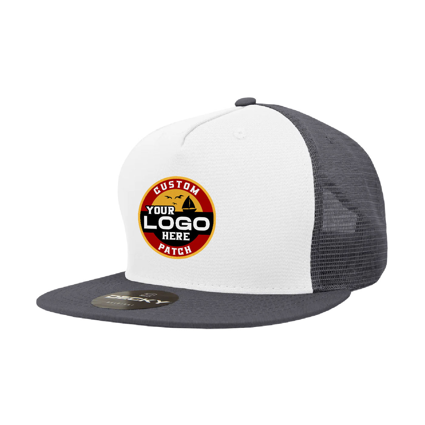 Custom Patch Decky 1040 - 5 Panel Trucker Snapback Hat
