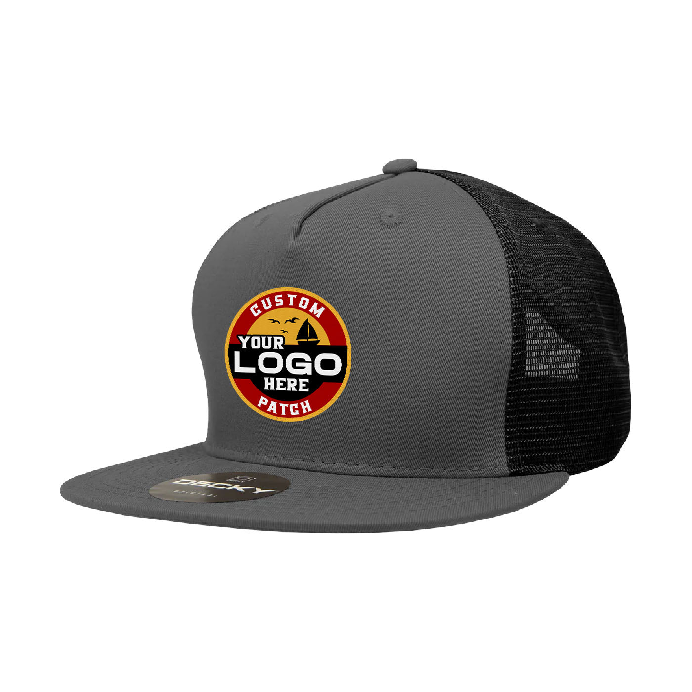 Custom Patch Decky 1040 - 5 Panel Trucker Snapback Hat