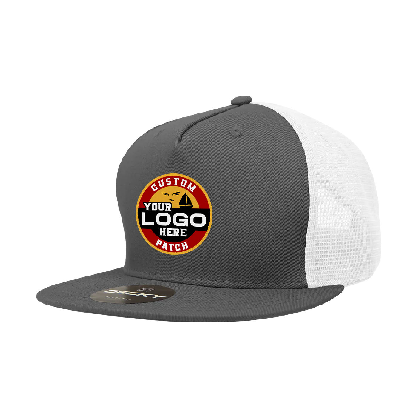 Custom Patch Decky 1040 - 5 Panel Trucker Snapback Hat