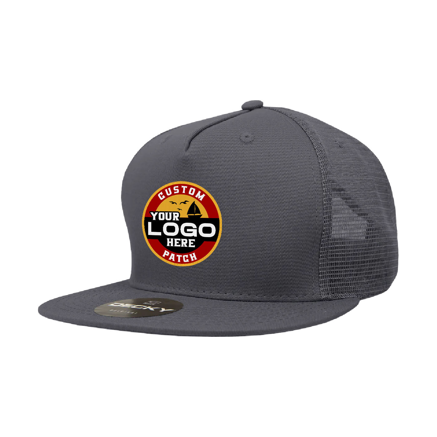 Custom Patch Decky 1040 - 5 Panel Trucker Snapback Hat