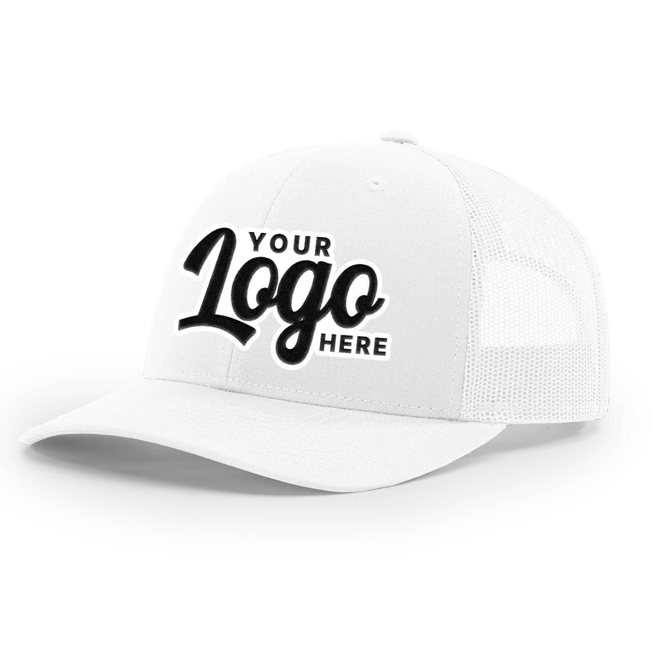 Custom Embroidered Richardson 112 Trucker Cap Solid Hats Solid Colors One Color