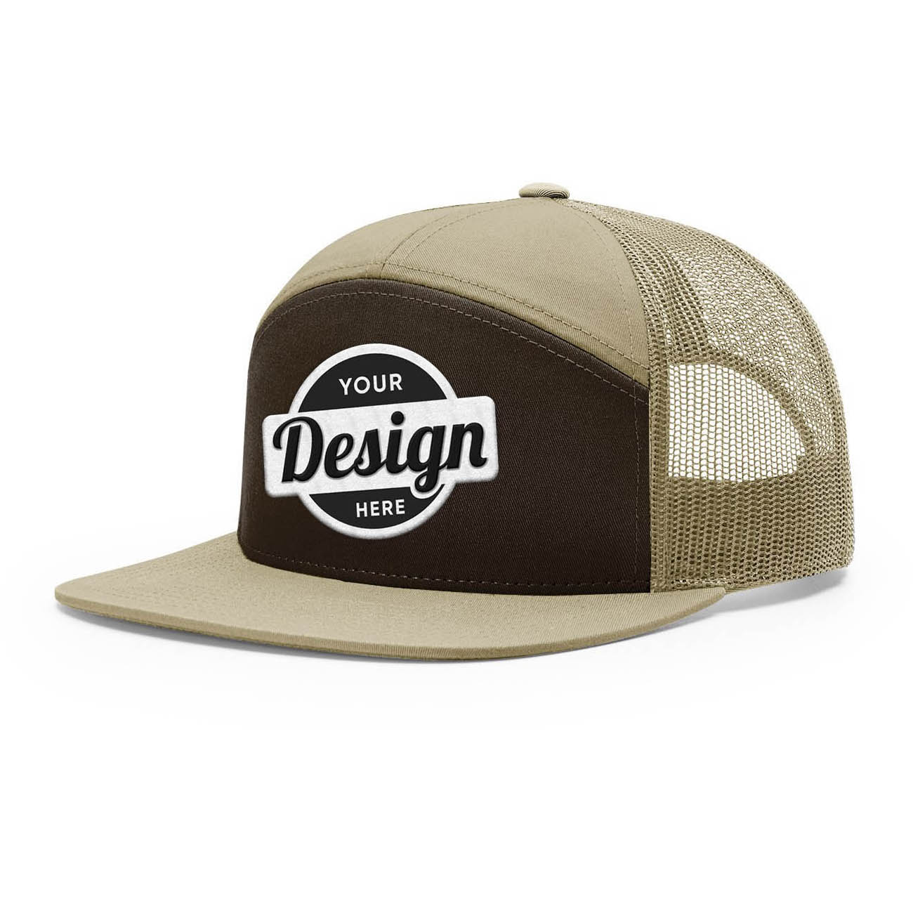24 Hats Custom Logo Richardson 168 7 Panel Trucker Hats Embroidered Package Deal
