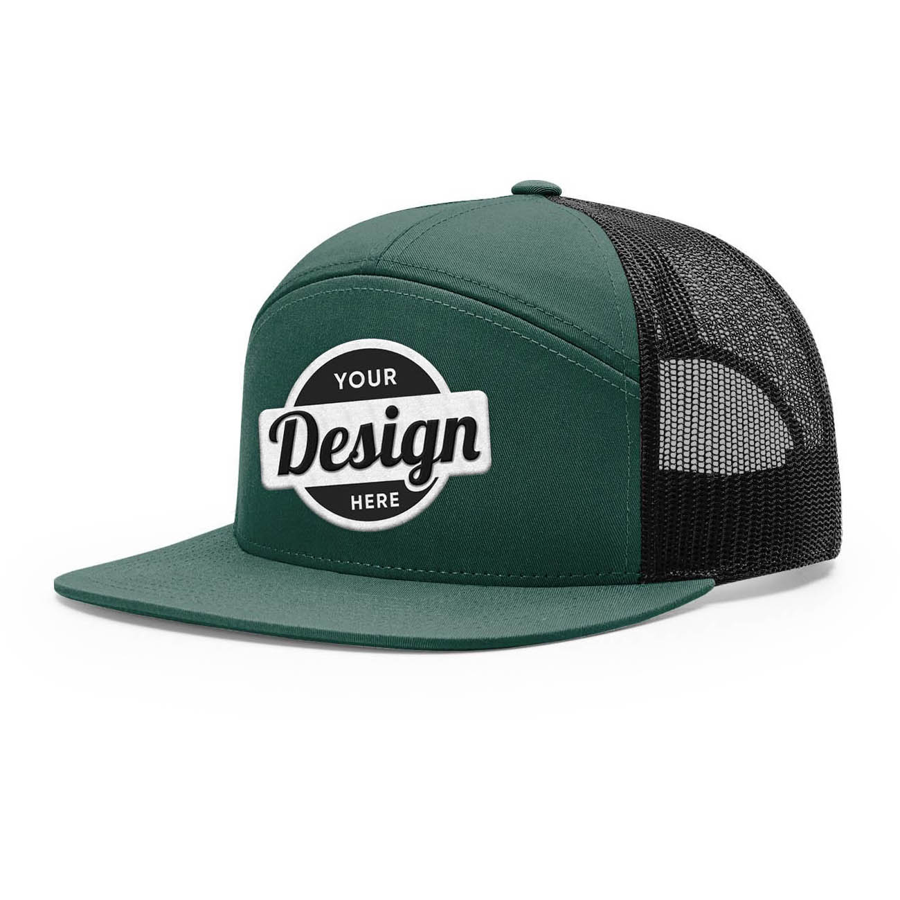 24 Hats Custom Logo Richardson 168 7 Panel Trucker Hats Embroidered Package Deal