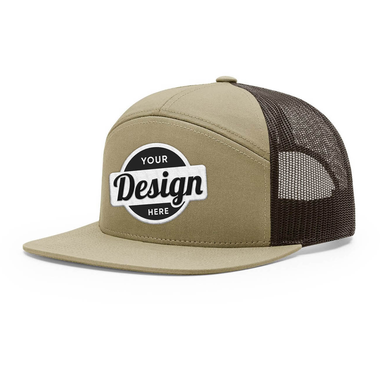 24 Hats Custom Logo Richardson 168 7 Panel Trucker Hats Embroidered Package Deal