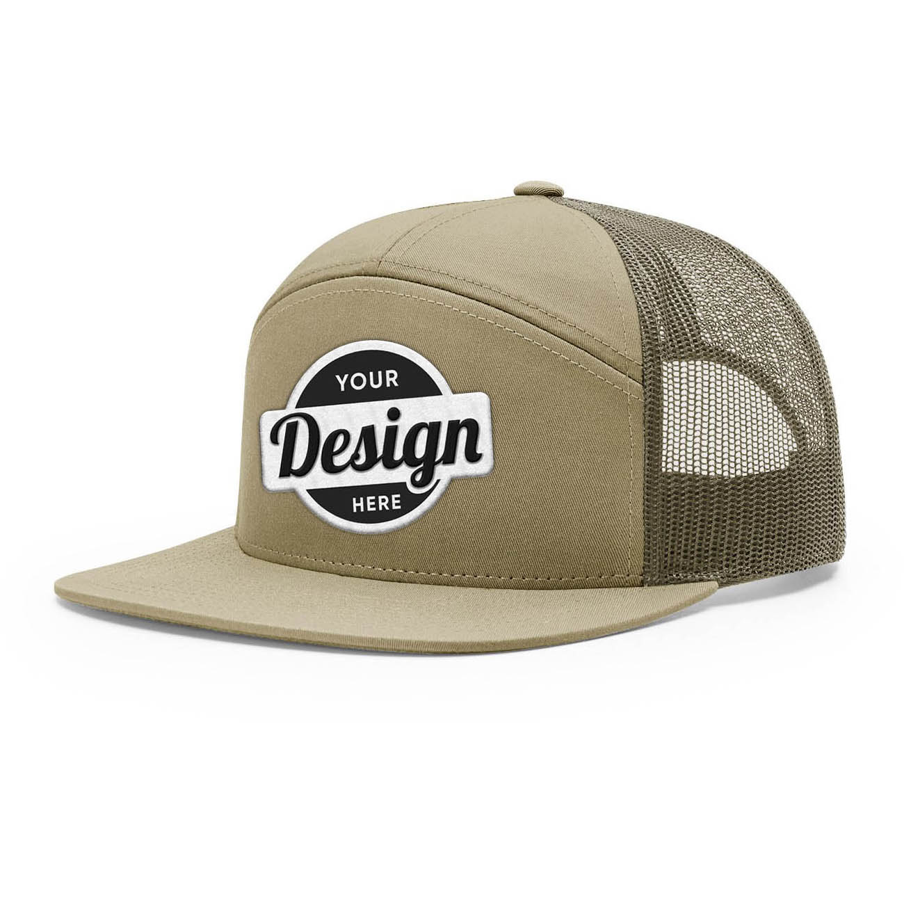 24 Hats Custom Logo Richardson 168 7 Panel Trucker Hats Embroidered Package Deal