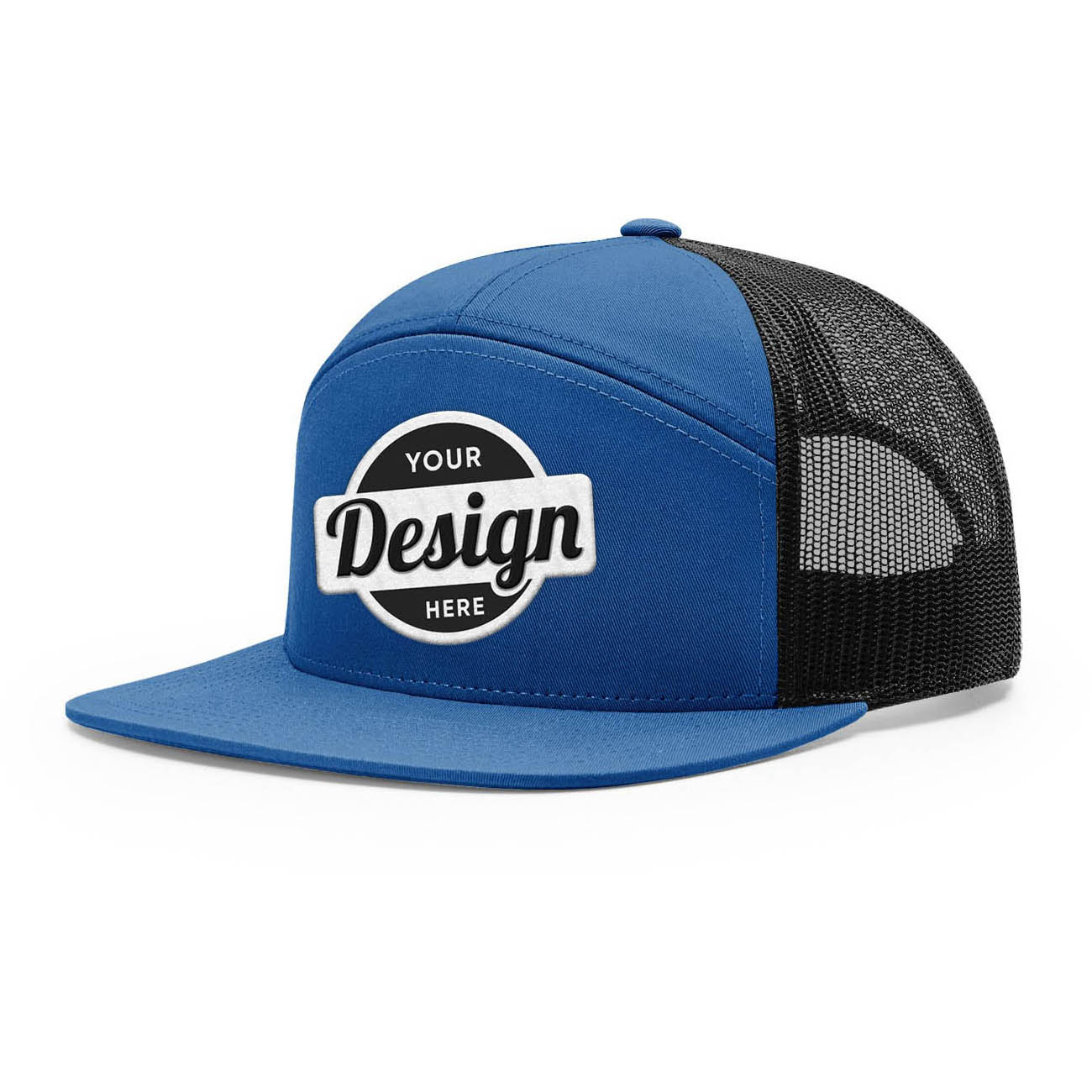 24 Hats Custom Logo Richardson 168 7 Panel Trucker Hats Embroidered Package Deal