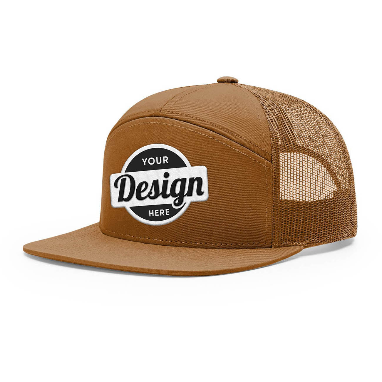 24 Hats Custom Logo Richardson 168 7 Panel Trucker Hats Embroidered Package Deal