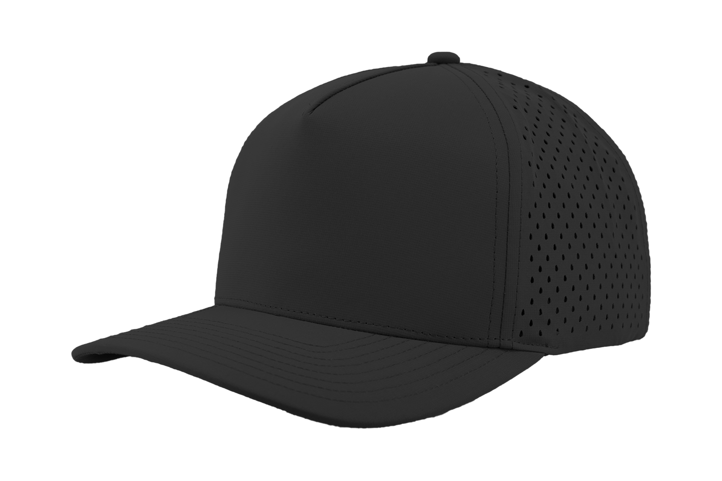 Custom Patch Zapped Headwear Blackhawk 5 Panel Perforated Cap