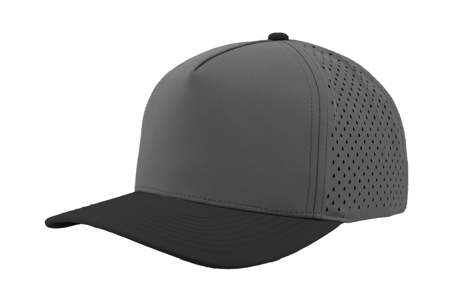Custom Patch Zapped Headwear Blackhawk 5 Panel Perforated Cap