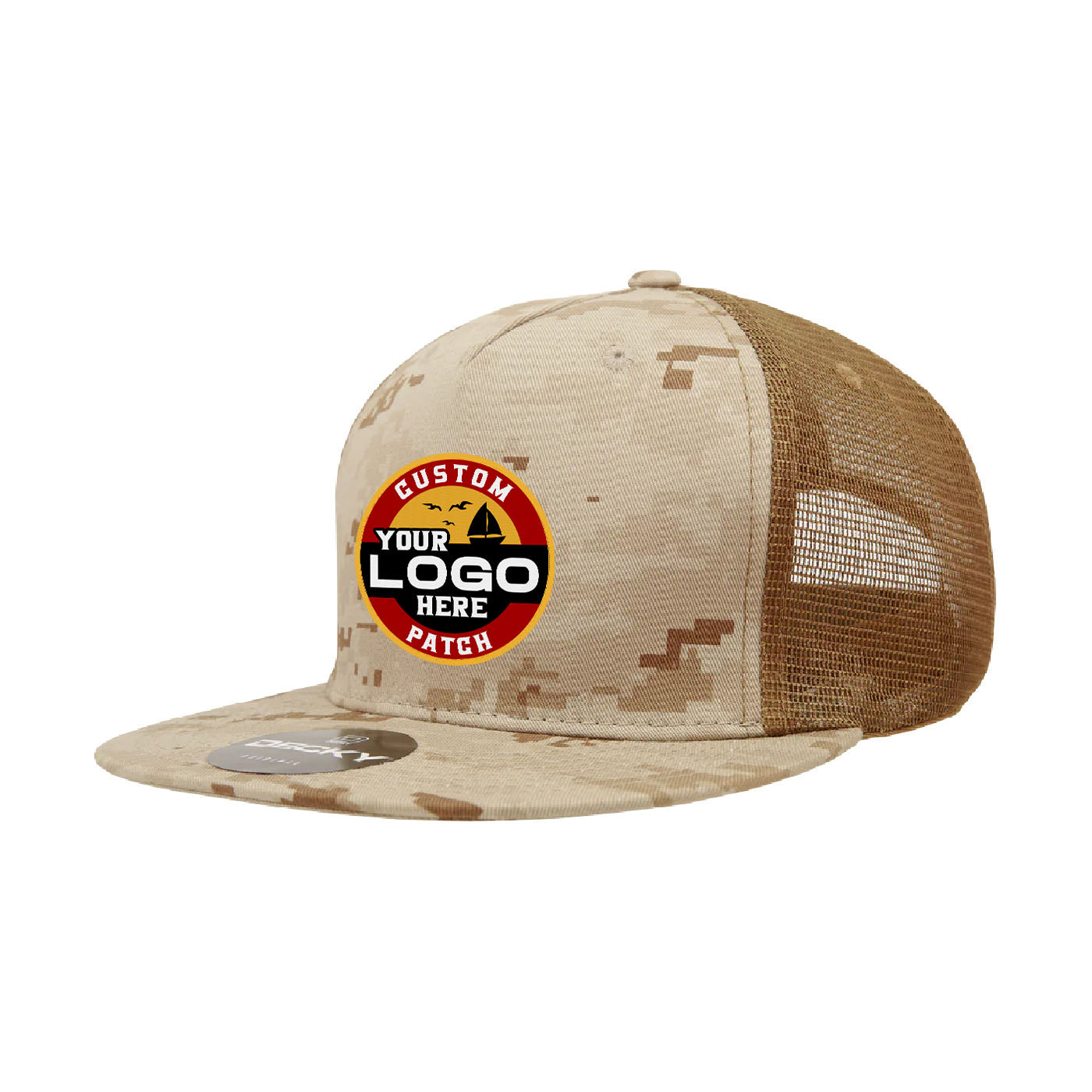 Custom Patch Decky 1040 - 5 Panel Trucker Snapback Hat