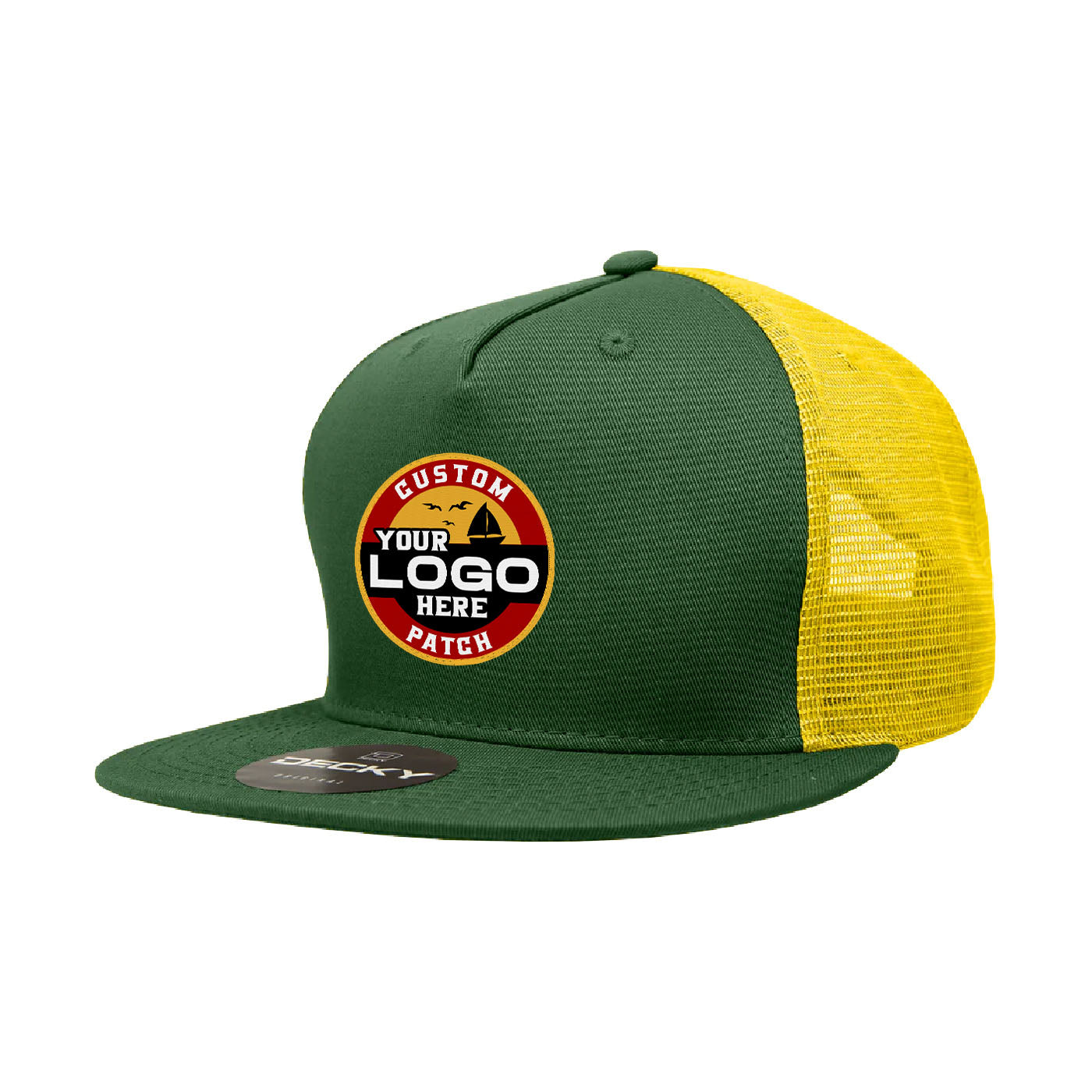 Custom Patch Decky 1040 - 5 Panel Trucker Snapback Hat