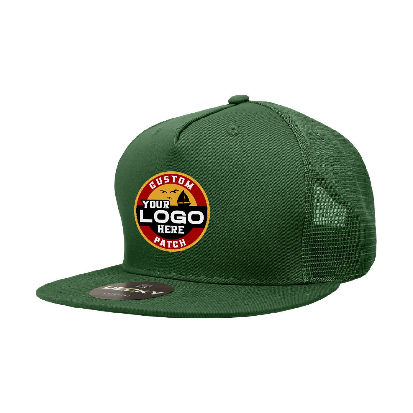 Custom Patch Decky 1040 - 5 Panel Trucker Snapback Hat