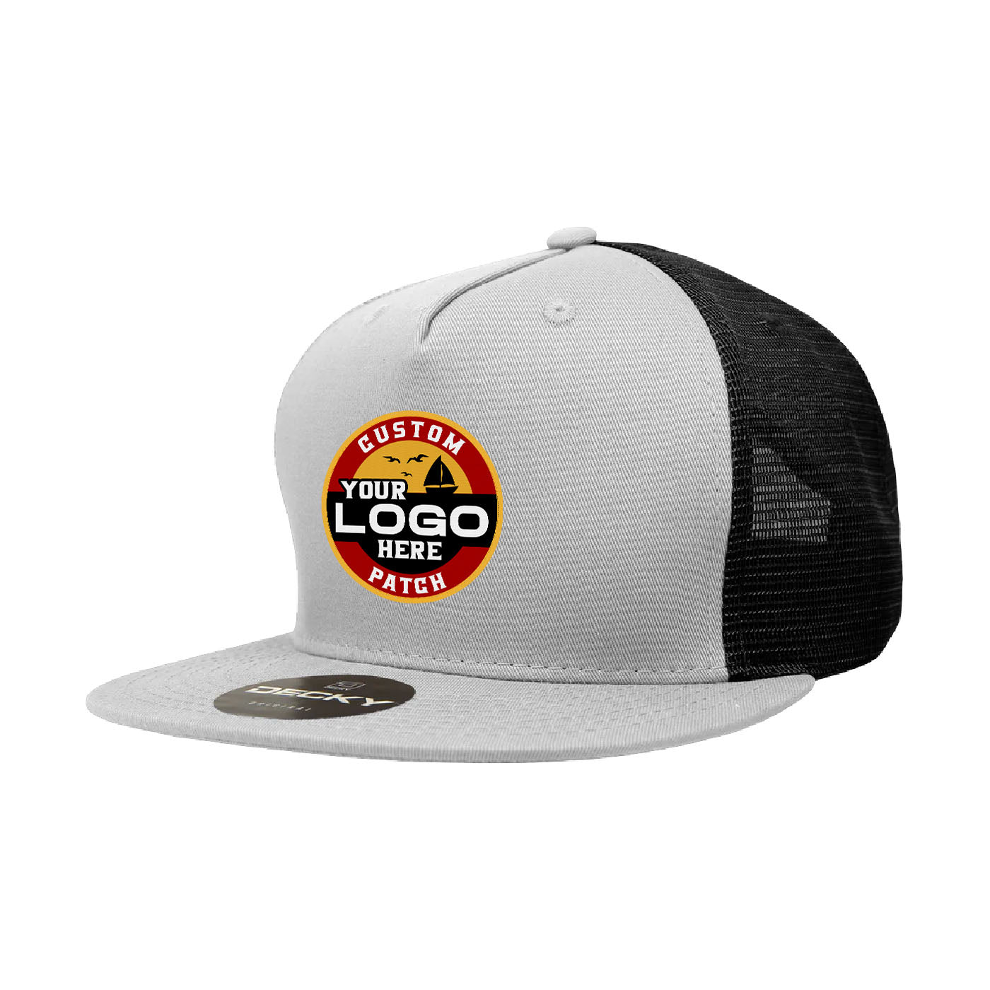 Custom Patch Decky 1040 - 5 Panel Trucker Snapback Hat