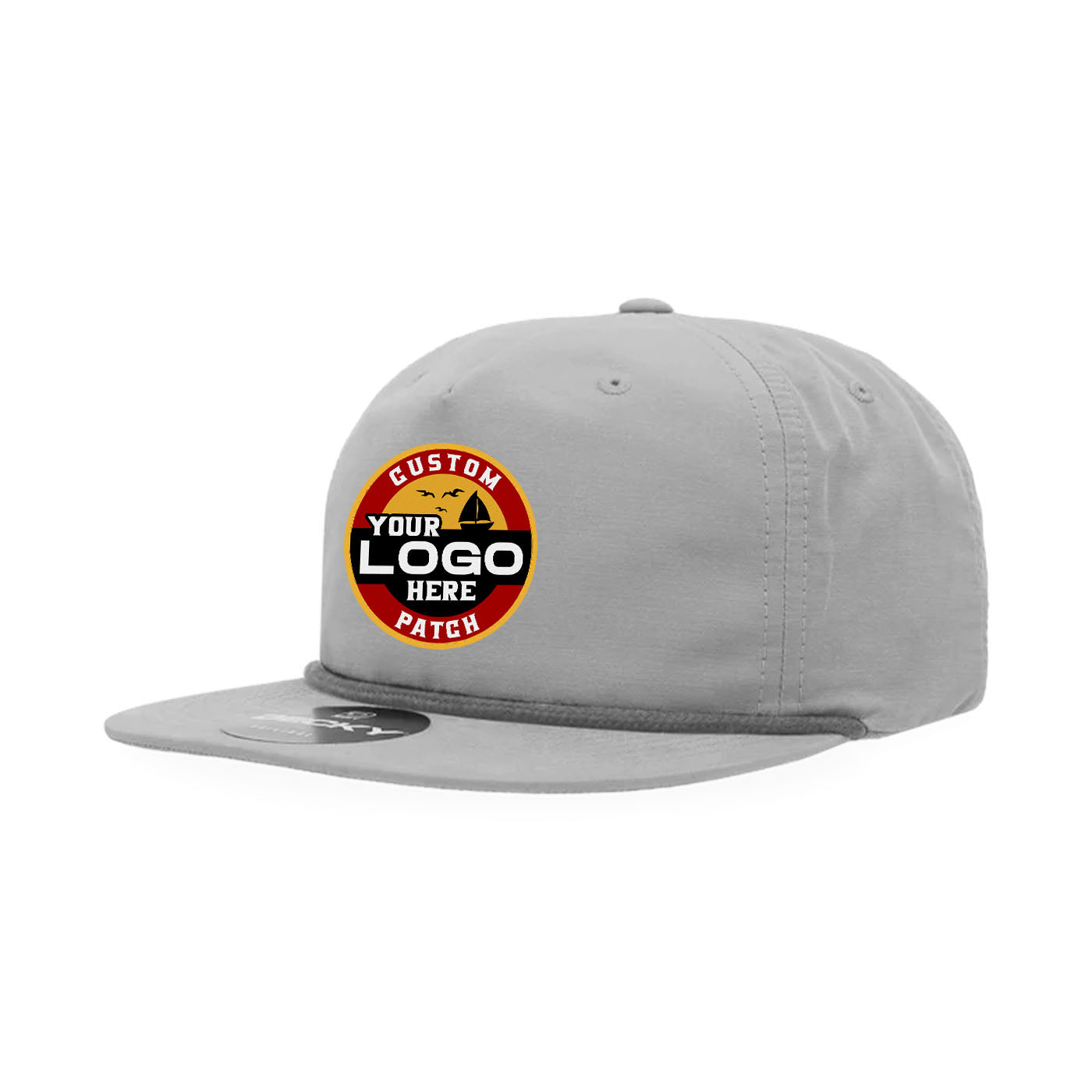 Custom Patch Decky 6032 - Classic Rope Cap, 5 Panel Flat Bill Hat, Snapback