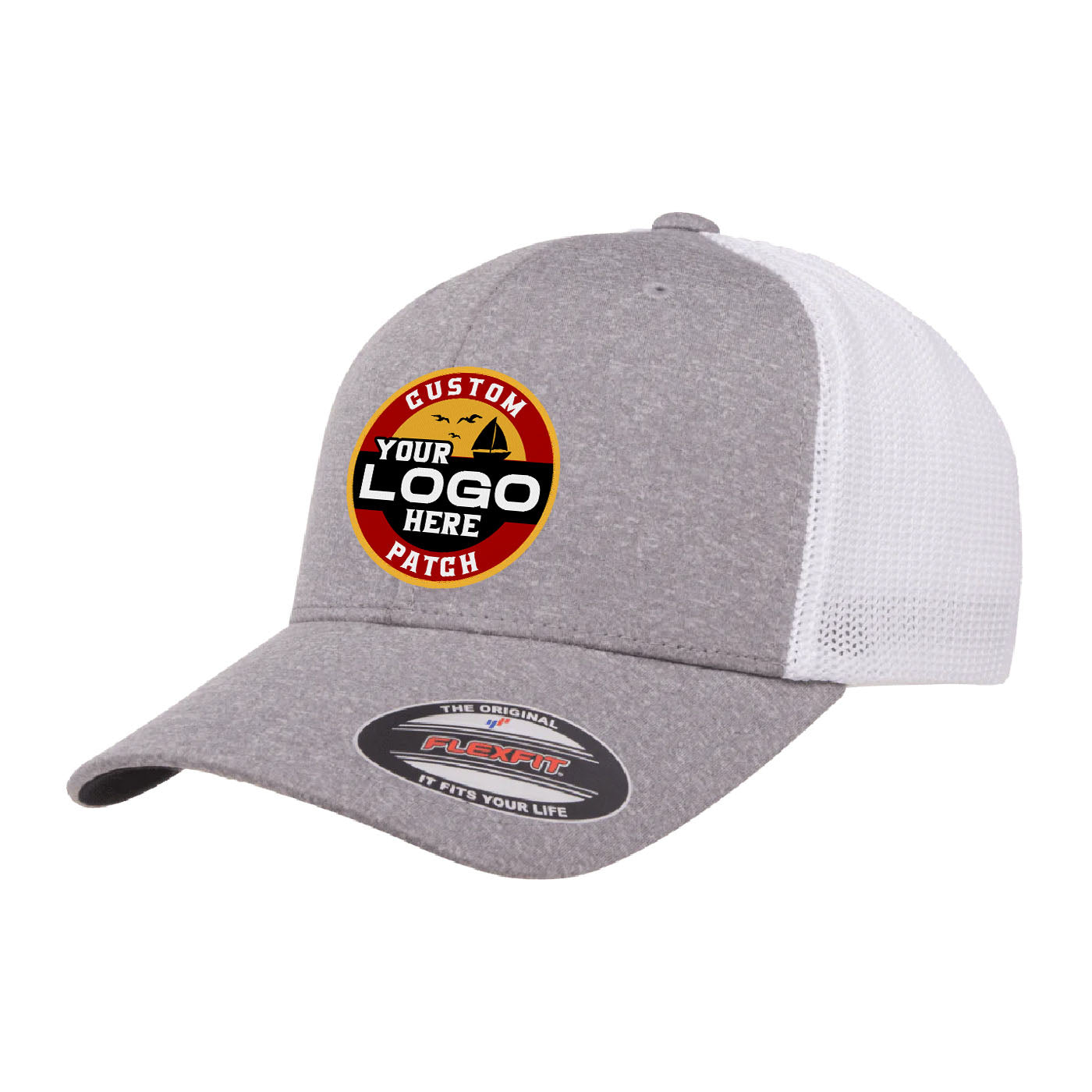 Custom Patch Flexfit 6311 - Flexfit Melange Trucker Hat