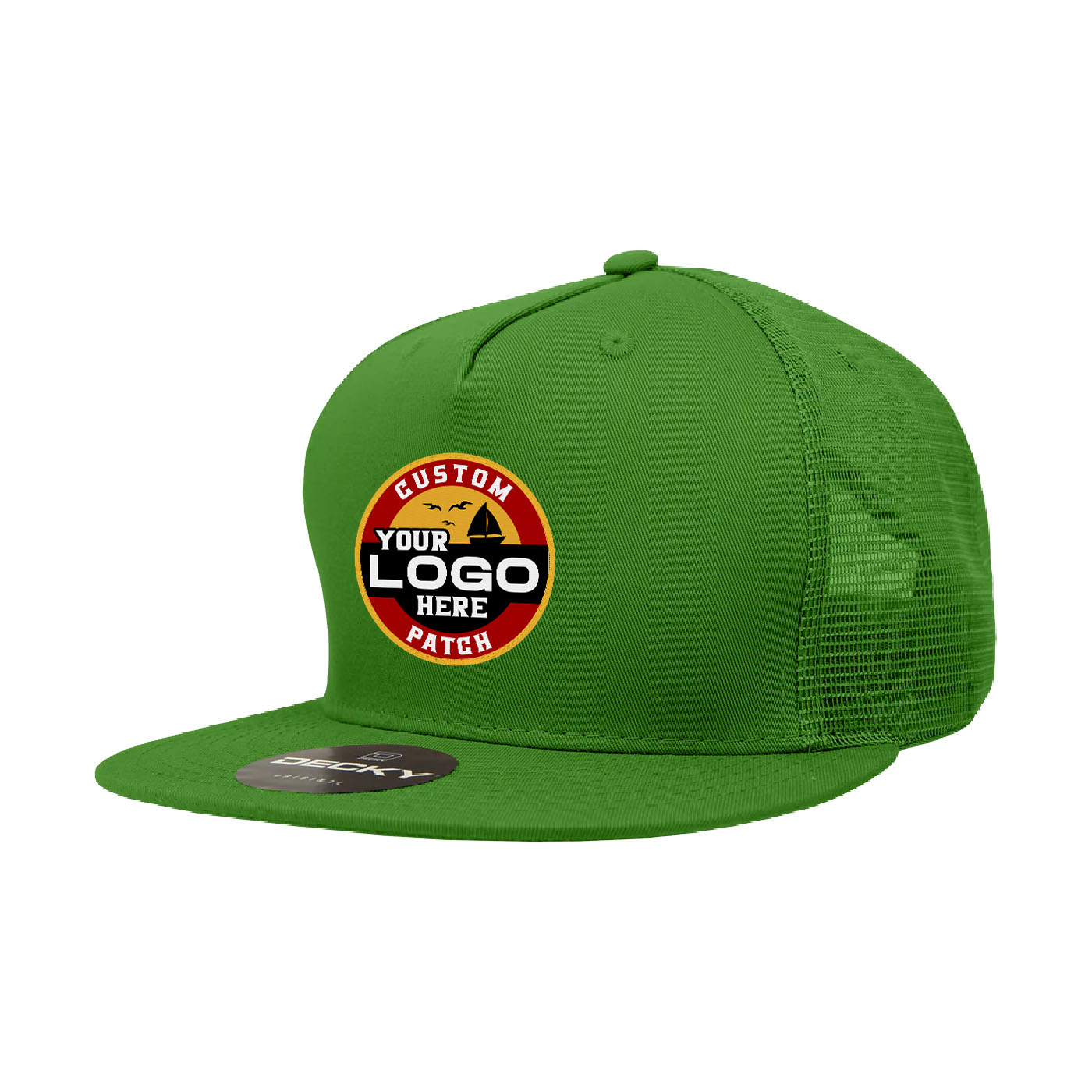Custom Patch Decky 1040 - 5 Panel Trucker Snapback Hat
