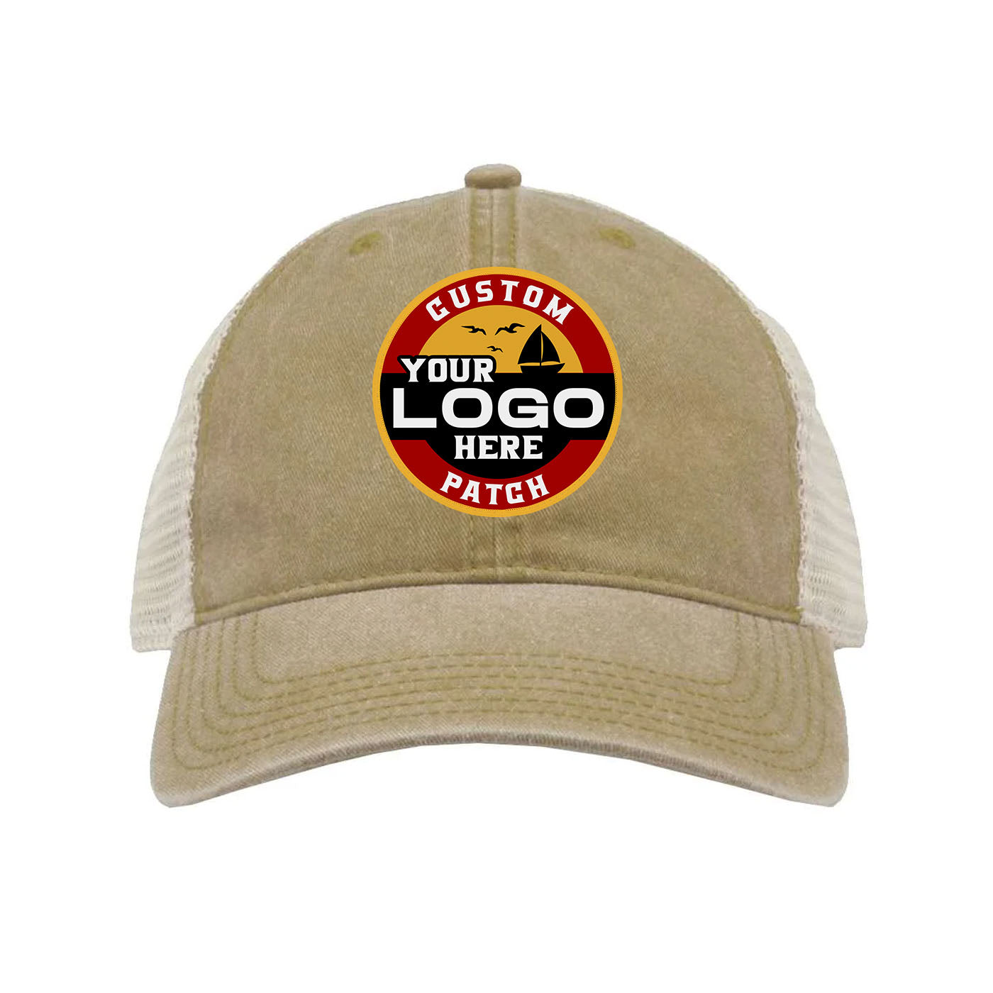 Custom Patch The Game GB460 Pigment-Dyed Trucker Cap