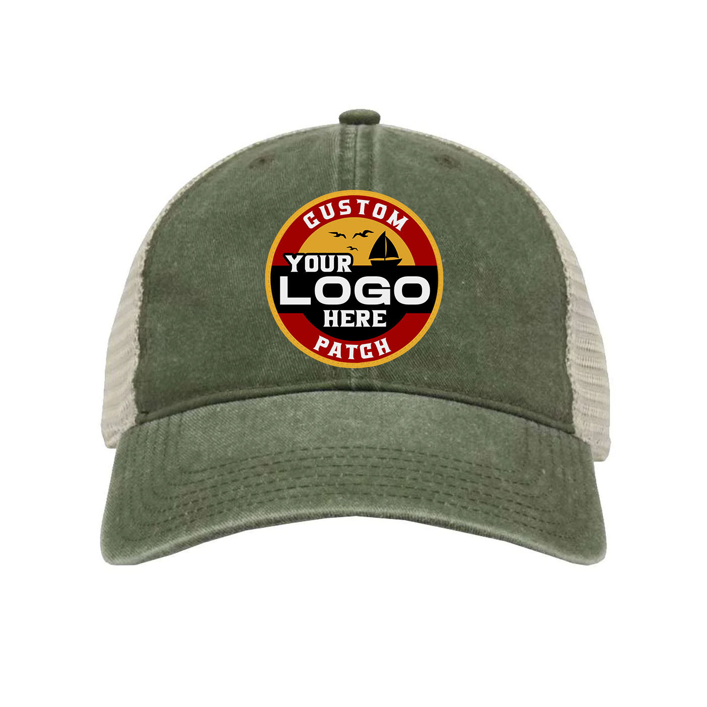 Custom Patch The Game GB460 Pigment-Dyed Trucker Cap