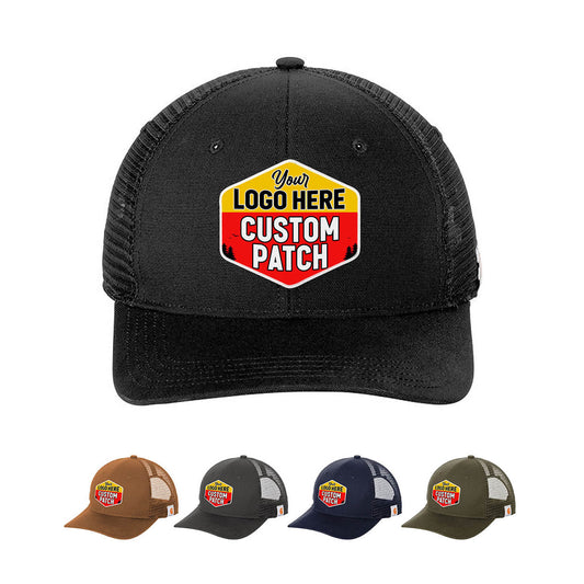 Custom Patch Carhartt CT105298 Canvas Mesh Back Cap - Star Hats & Embroidery