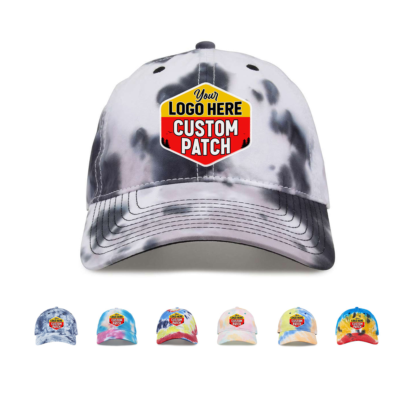 Rainbow Colors Tie Dye Football Hats New York Yankees MLB New Era