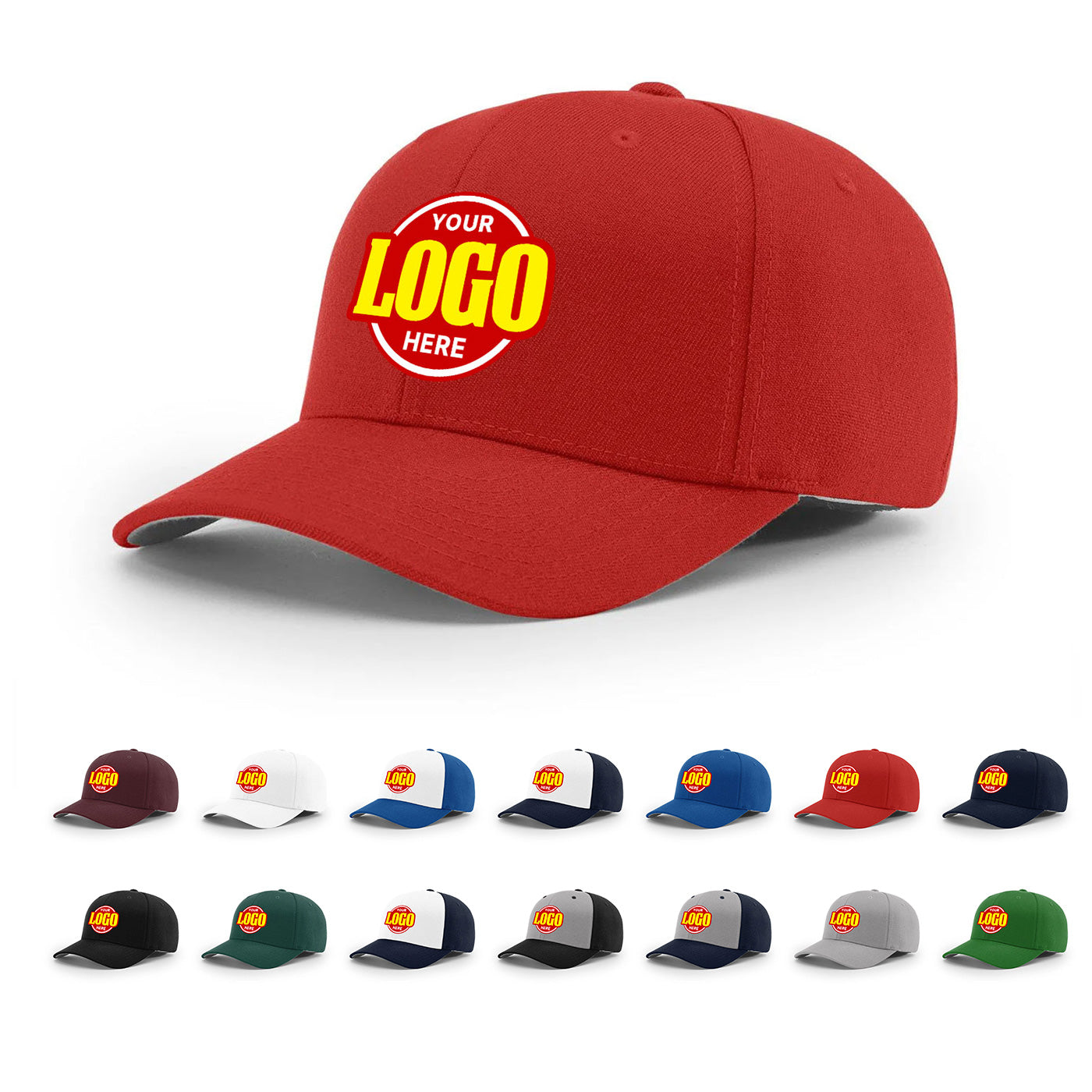 Richardson キャップ Custom Embroidered Richardson 185 Twill R-Flex Cap – Star Hats and