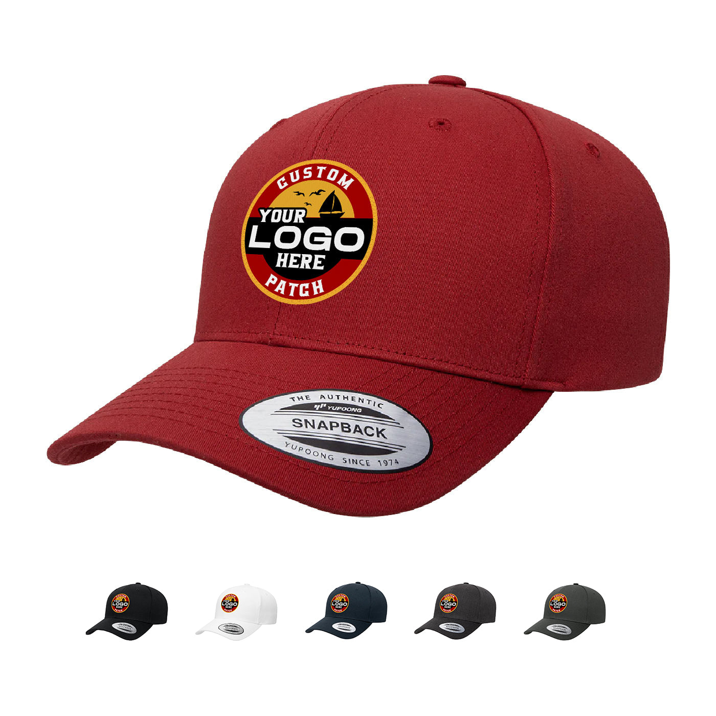 Custom Patch Yupoong 6389 Retro Cotton Blend Snapback Hat, YP