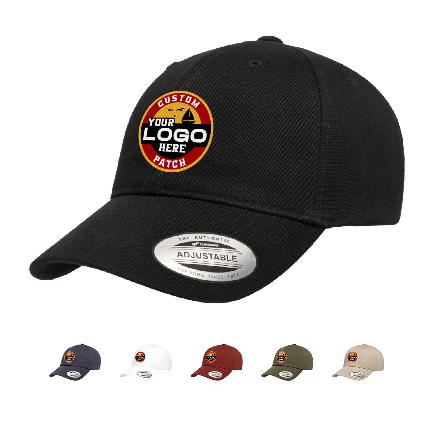 Custom Patch Yupoong 6245EC Ecowash Dad Cap, Cotton Relaxed