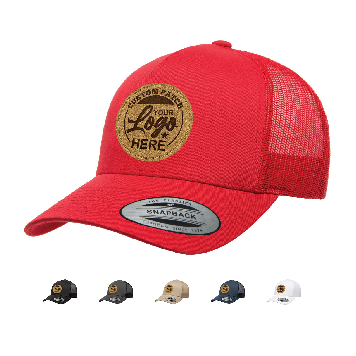 Custom Patch Yupoong 6506 5-Panel Retro Trucker Hat, Mesh