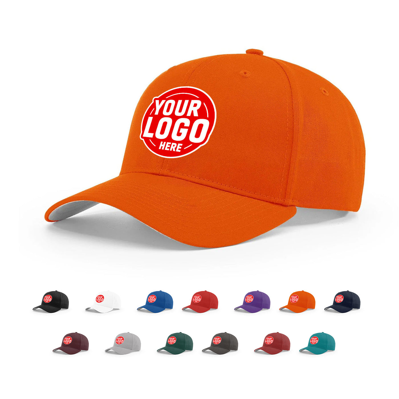Custom Embroidered Richardson 214 Pro Twill Hook-And-Loop Cap
