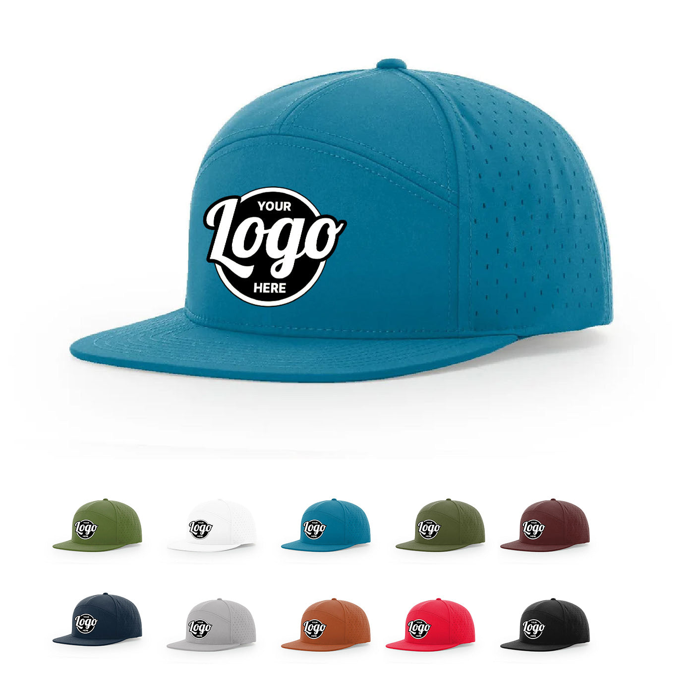 Custom Embroidered Richardson 169 Cannon Cap 7 Panel