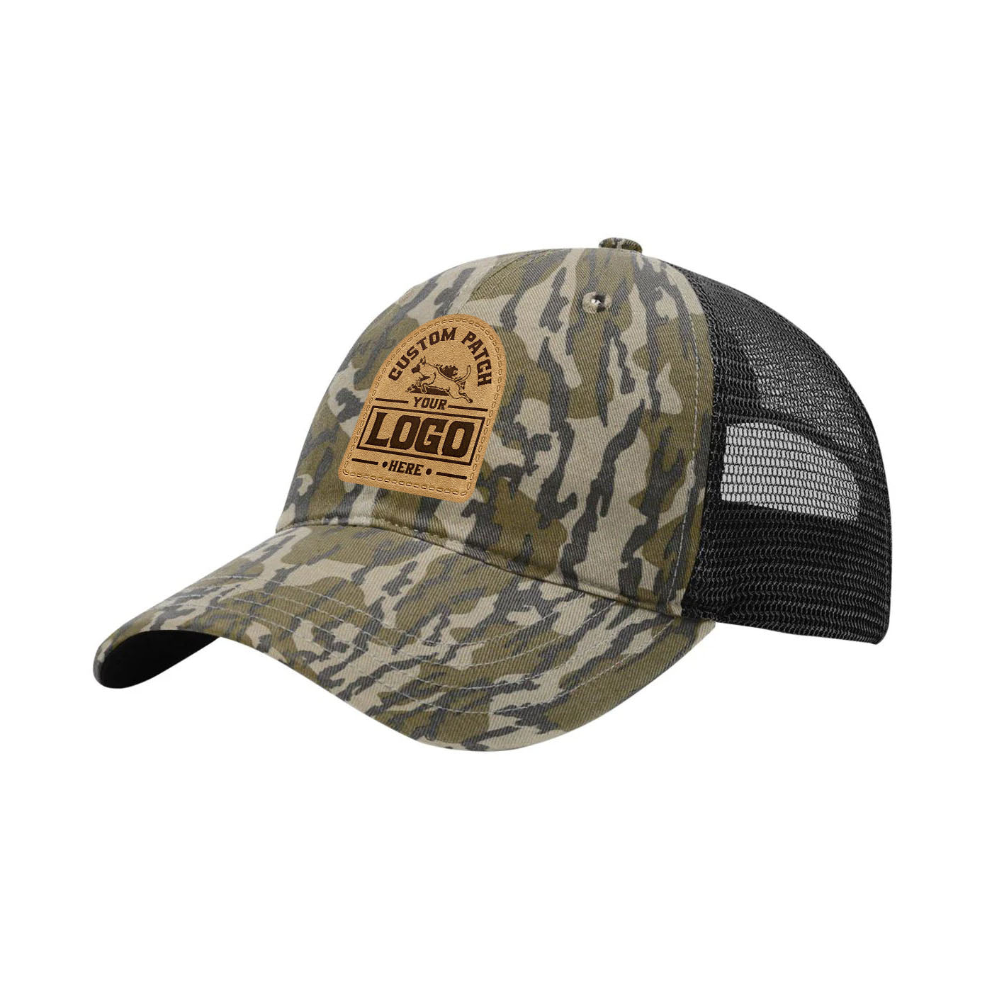 Custom Patch Richardson 111P Garment Washed Printed Trucker Hat