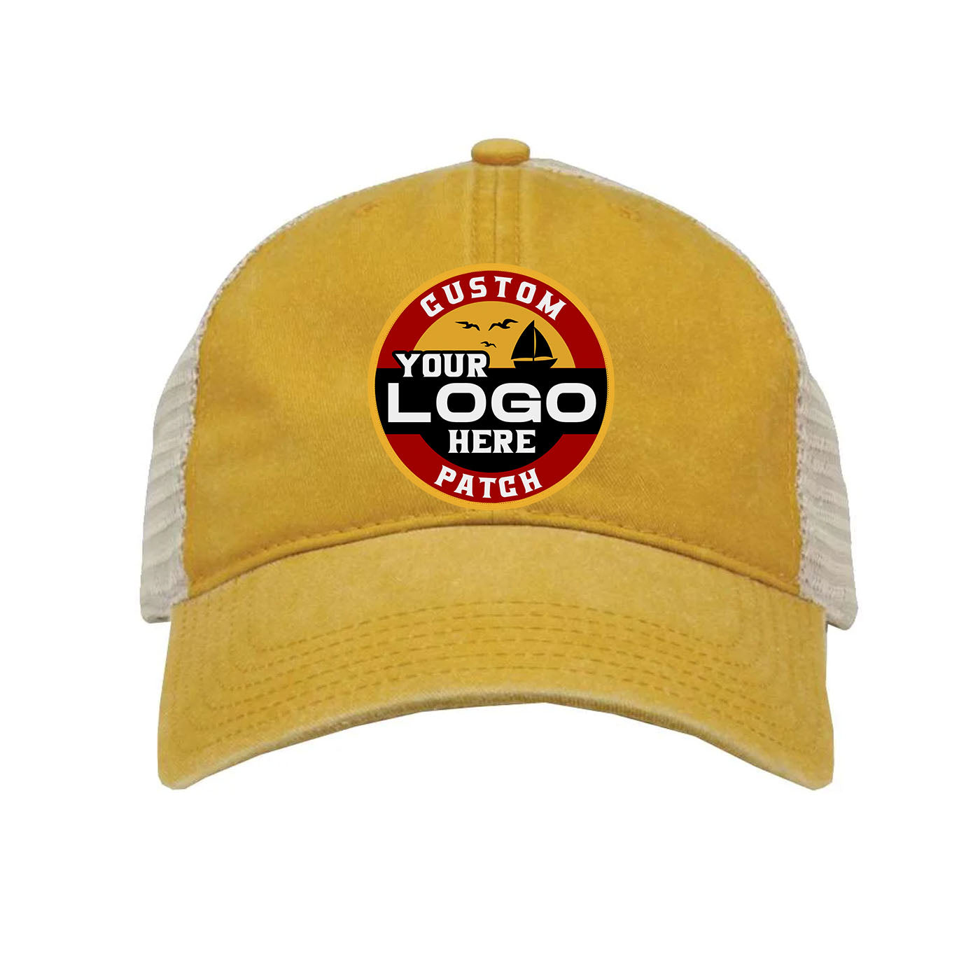 Custom Patch The Game GB460 Pigment-Dyed Trucker Cap