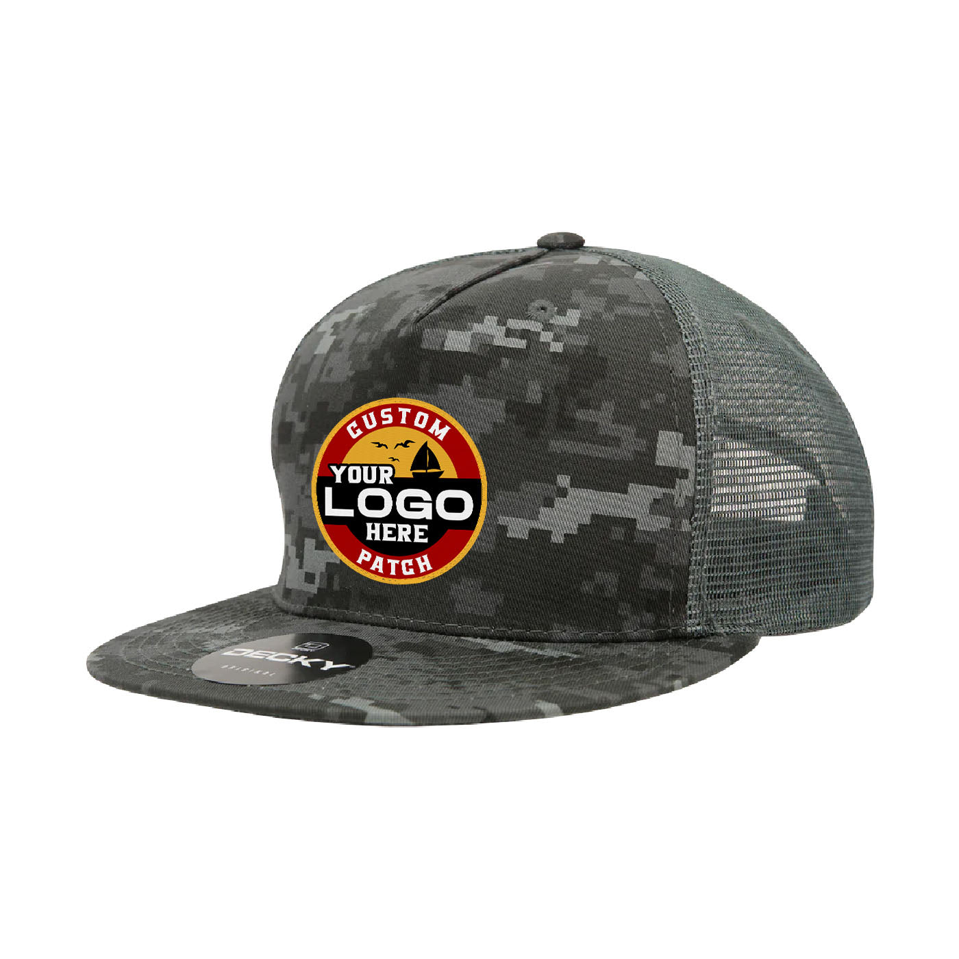 Custom Patch Decky 1040 - 5 Panel Trucker Snapback Hat