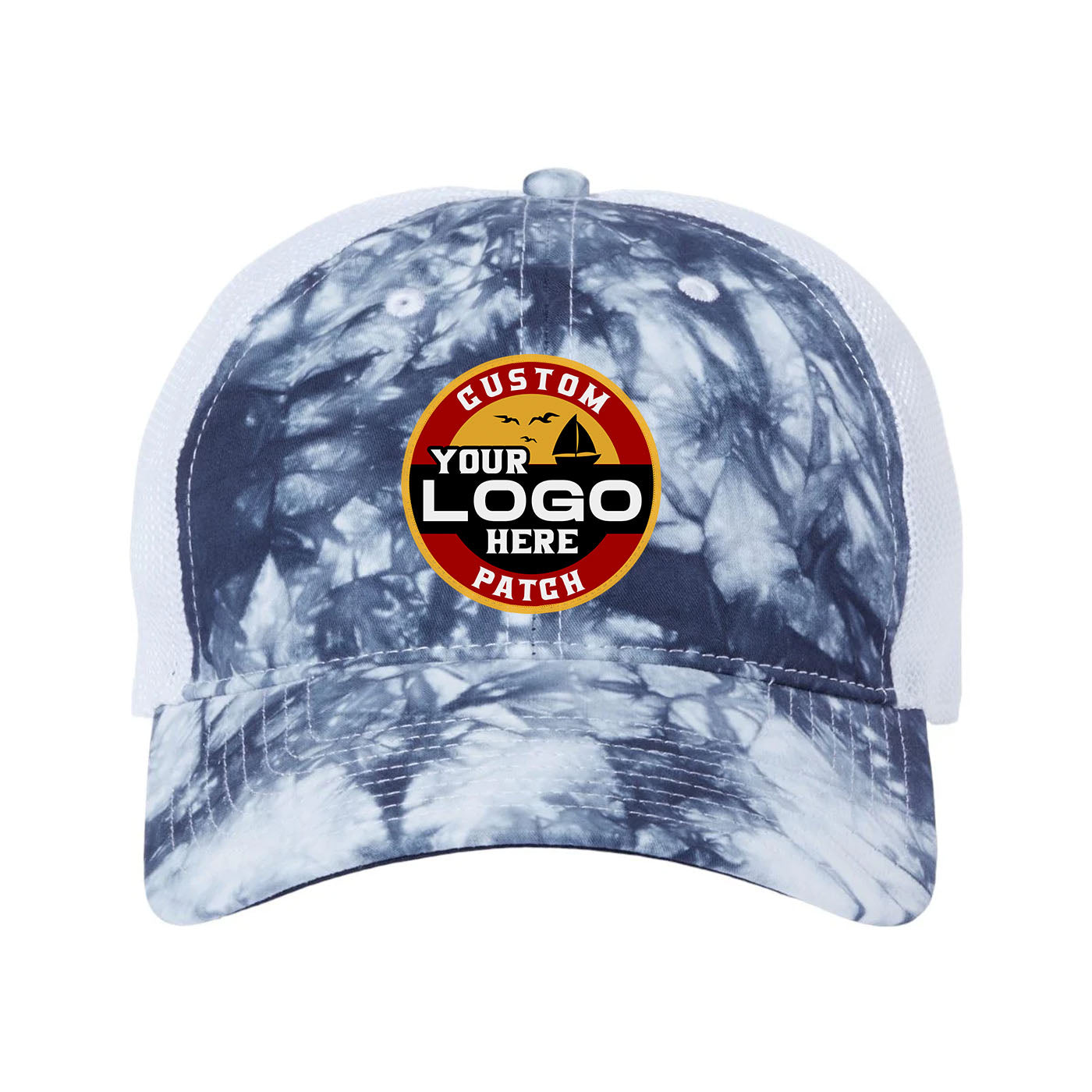 Custom Patch The Game GB470 Lido Tie-Dyed Trucker Cap