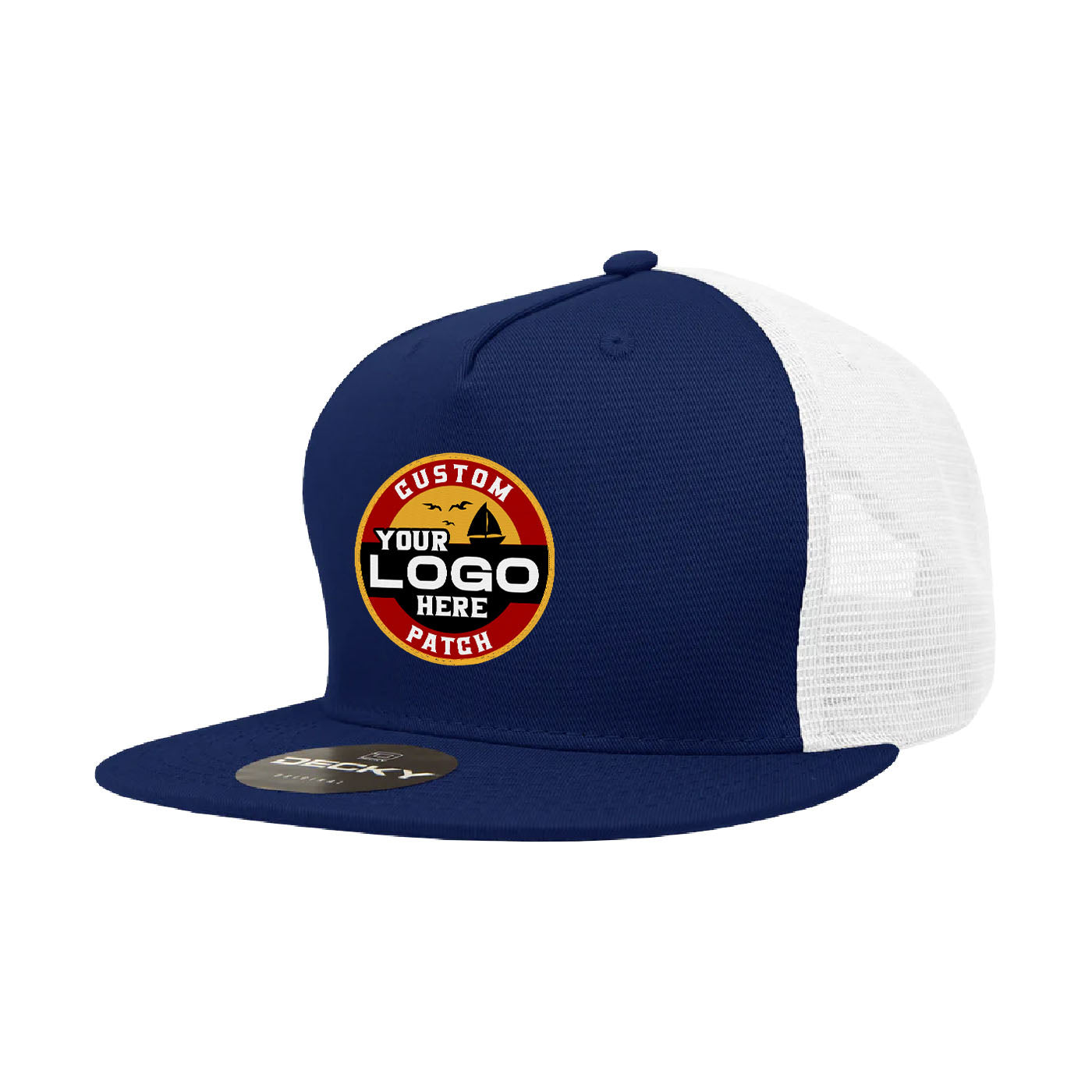 Custom Patch Decky 1040 - 5 Panel Trucker Snapback Hat