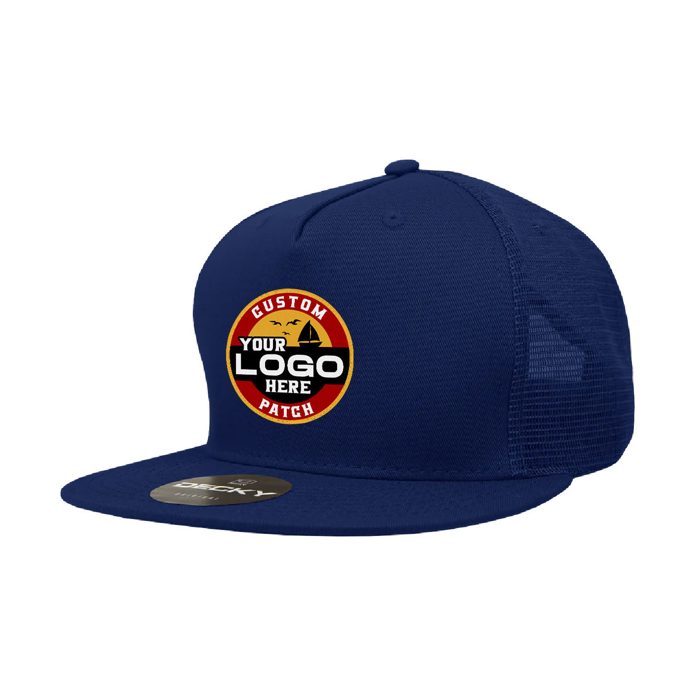 Custom Patch Decky 1040 - 5 Panel Trucker Snapback Hat