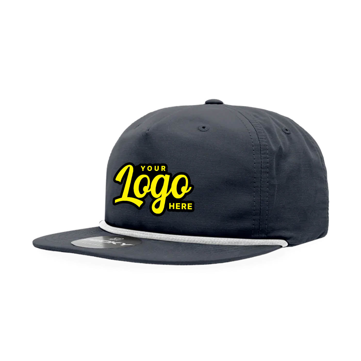 24 Hats Custom Logo Decky 6032 Classic Rope Caps, 5 Panel Hats Embroidered Package Deal